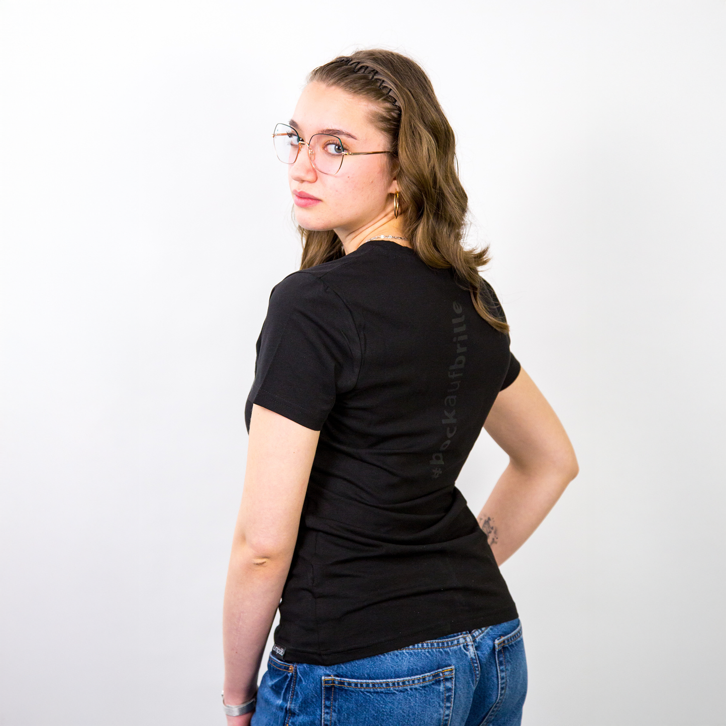 T-shirt Damen schwarz
