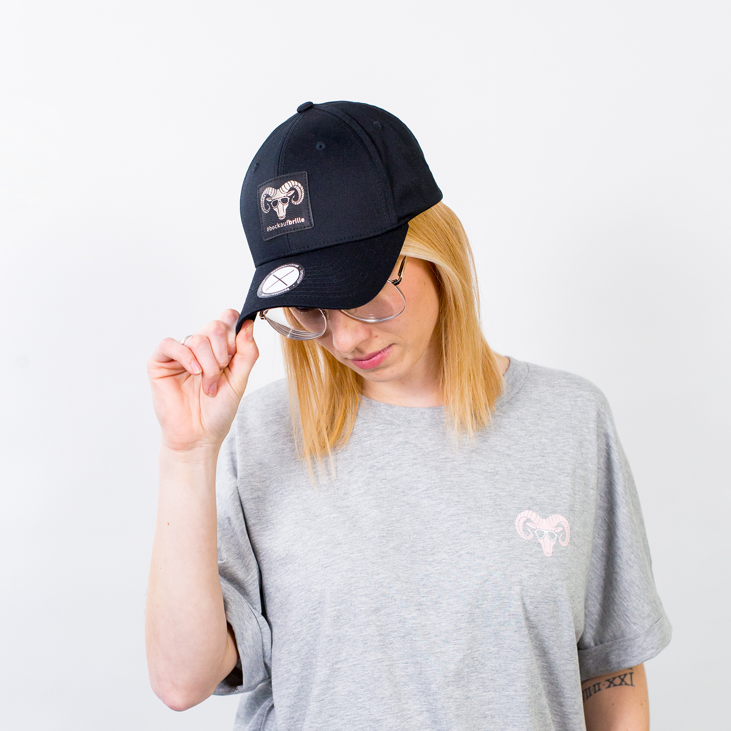 Basecap mit gebogenem Dach