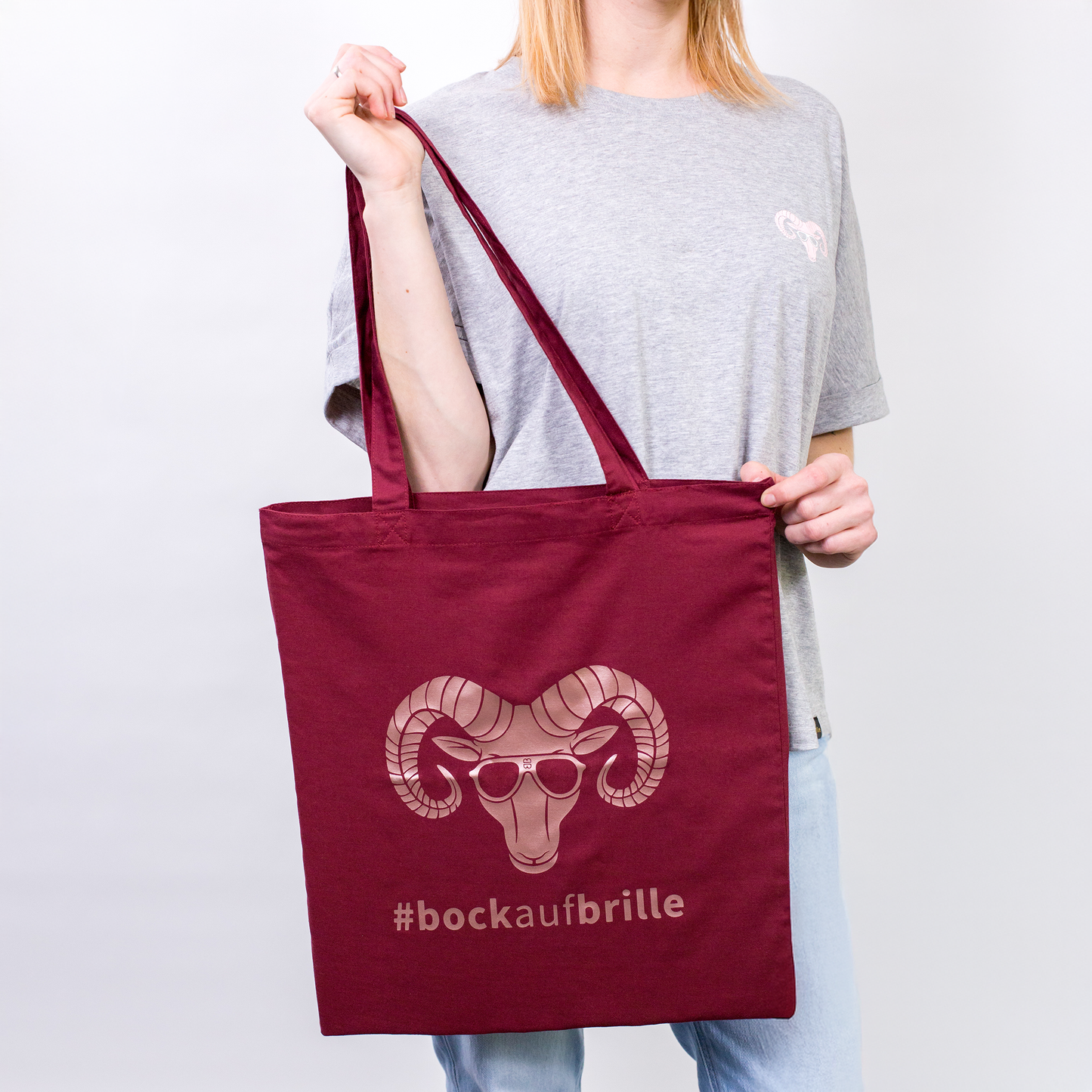 Jutebeutel bordeaux