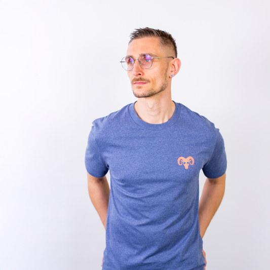 T-Shirt Herren blau