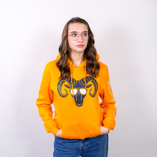 Hoodie Damen orange