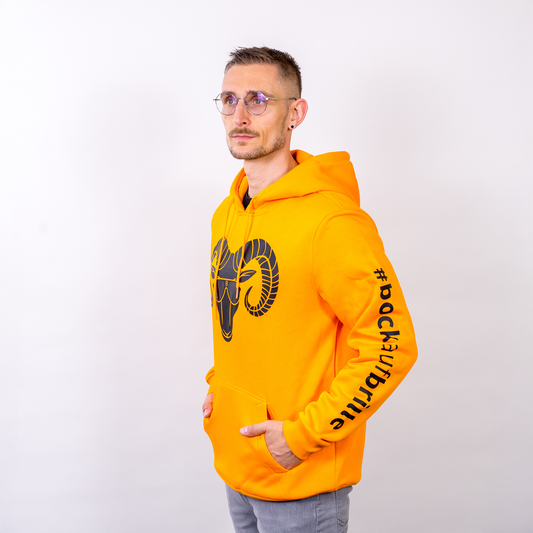 Hoodie Herren orange