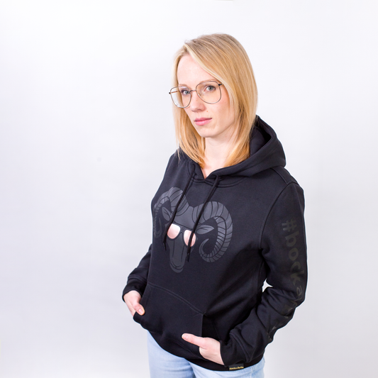 Hoodie Damen schwarz