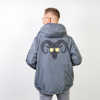 Windjacke Herren grau