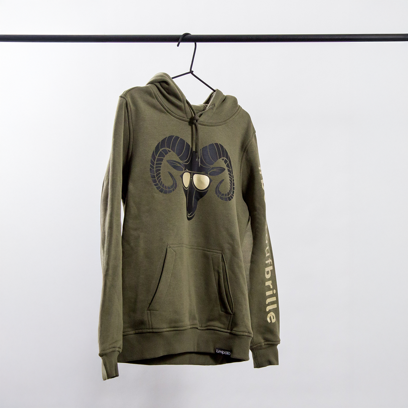 Hoodie Damen olivgrün