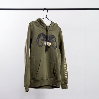 Hoodie Damen olivgrün